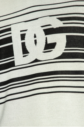 Dolce & Gabbana Jedwabne polo z logo