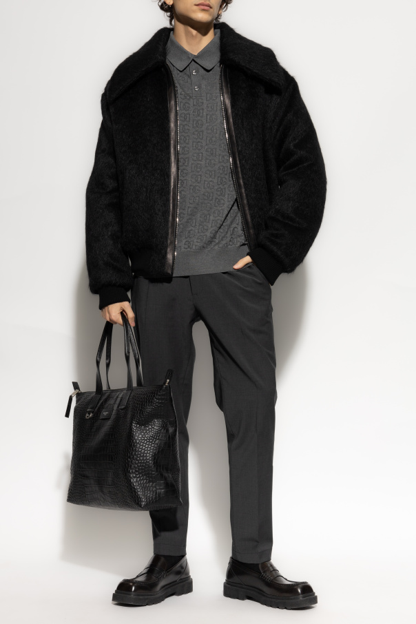 Dolce & Gabbana Seidenpolo mit Monogramm