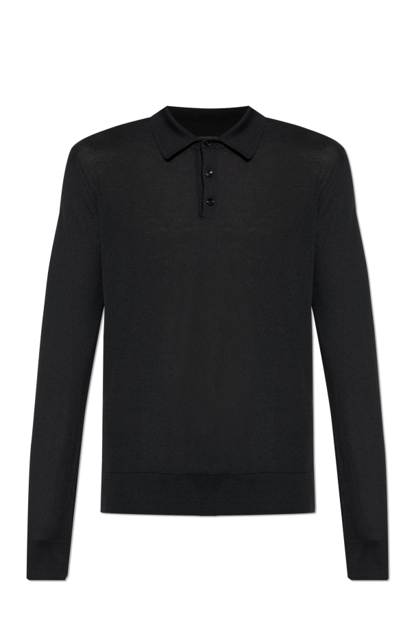 Cashmere long-sleeve polo od Dolce & Gabbana