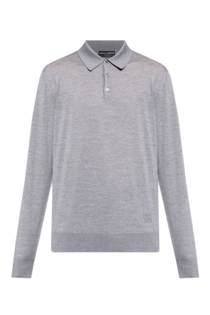 Wełniany sweter polo