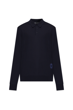 Polo de lana de manga larga