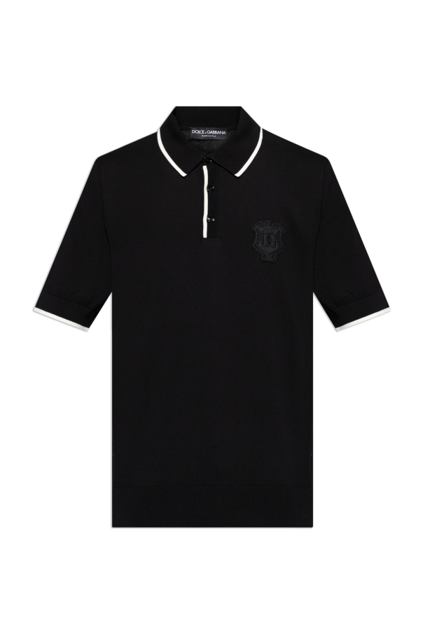 Dolce & Gabbana Bawełniane polo z logo