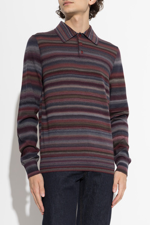 Dolce & Gabbana Wool long-sleeve polo shirt