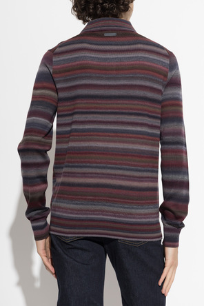 Dolce & Gabbana Wool long-sleeve polo shirt