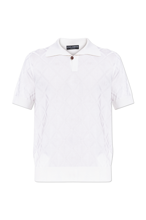 Silk polo od Dolce & Gabbana
