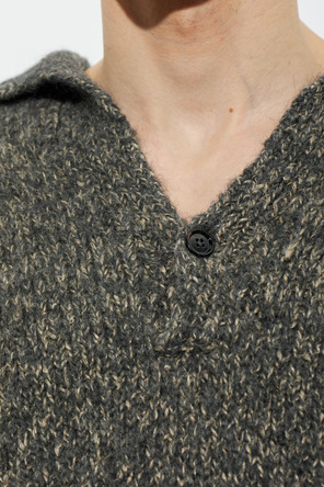Dolce & Gabbana Wollpolo mit aufgenähtem Logo