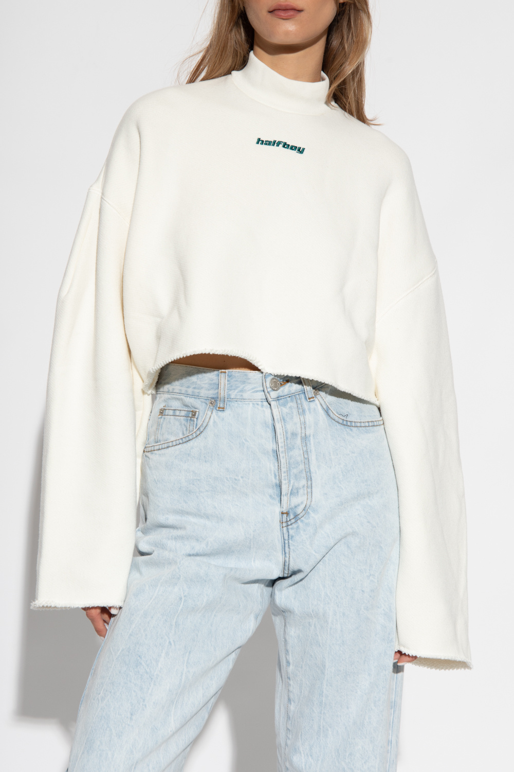 HALFBOY Sweatshirt with standing collar