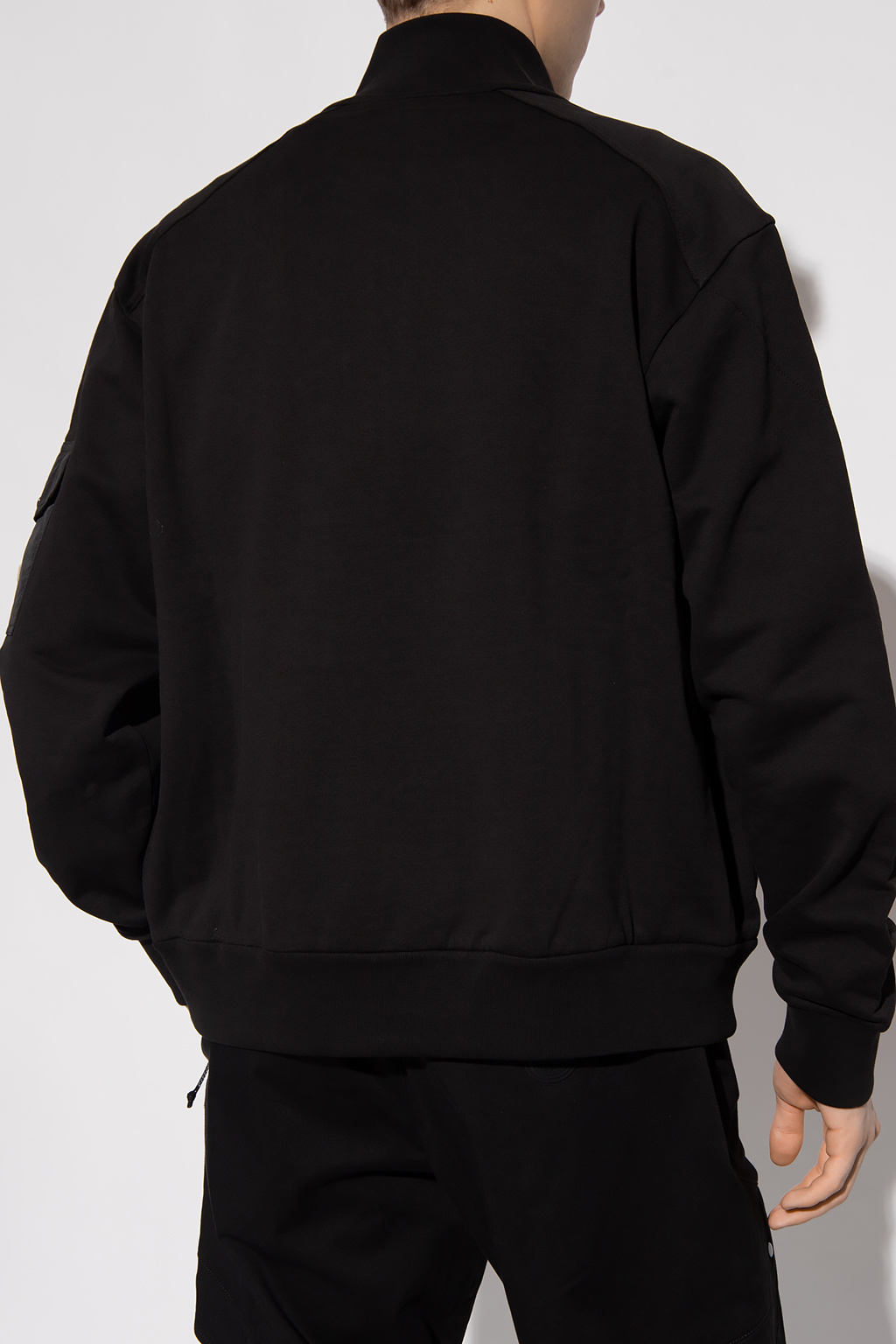 Moncler crema sweatshirt with high neck