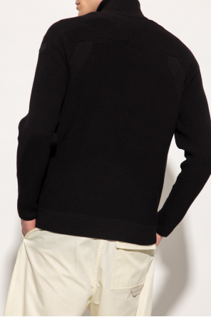 Moncler Woman Knitted Regular Fit Short Sleeve T-Shirt black