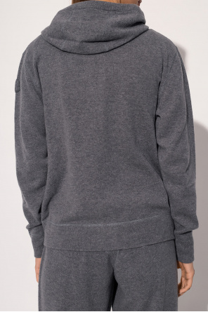 Moncler Wool longline hoodie