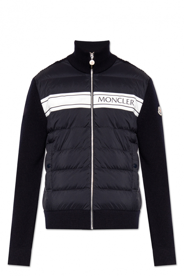 Moncler sweater Manche with down front