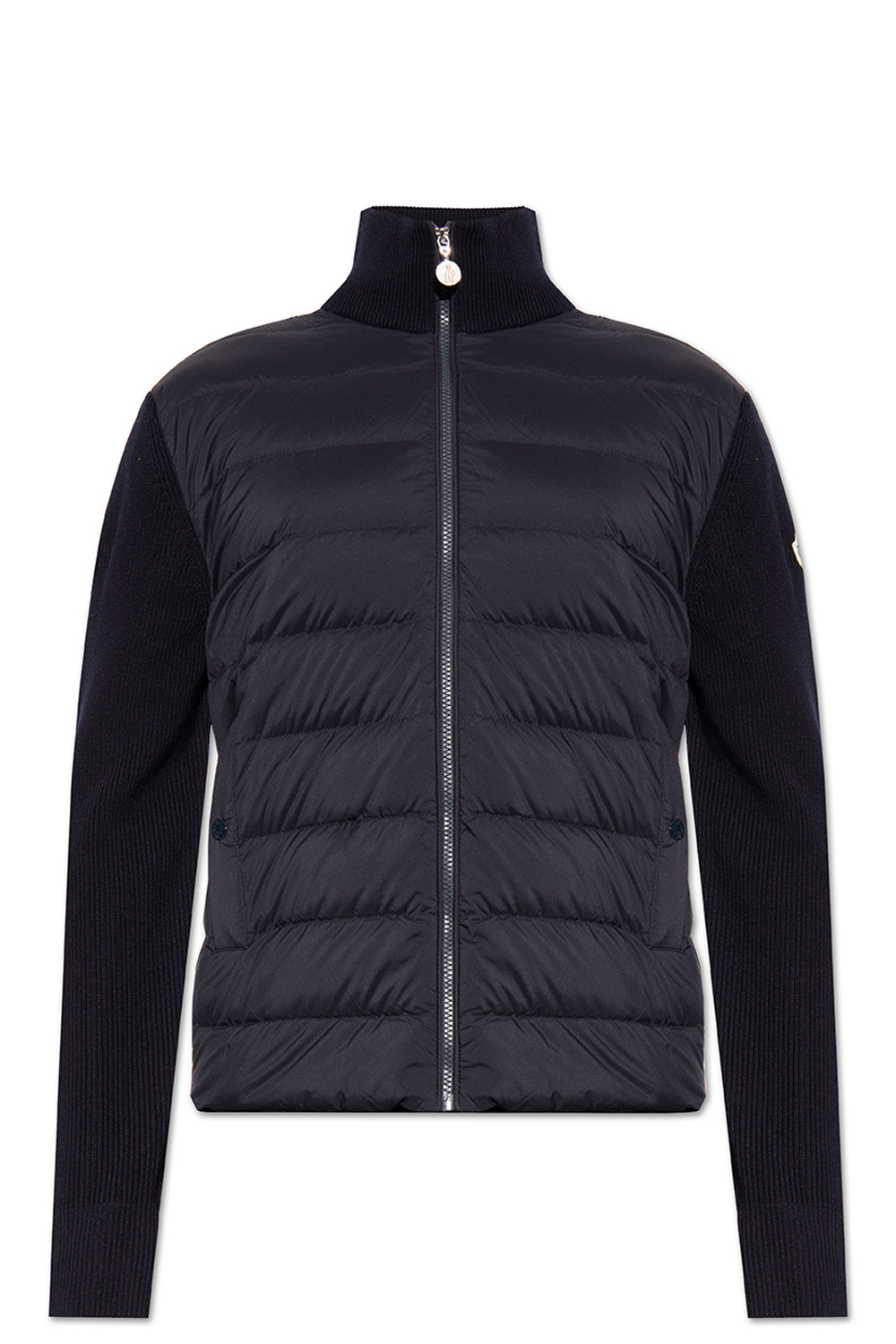 Moncler Cardigan with down front panel
