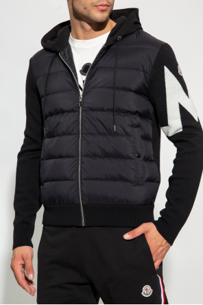 Moncler hooded zip-up ski jacket