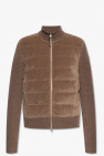 Moncler BROWN Cardigan with logo