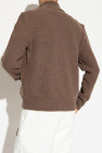 Moncler BROWN Cardigan with logo