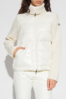 Moncler cream Cardigan with down front