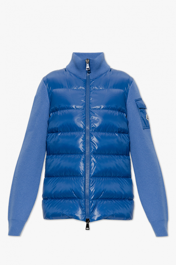 Moncler sweatshirt Wash with down front panel