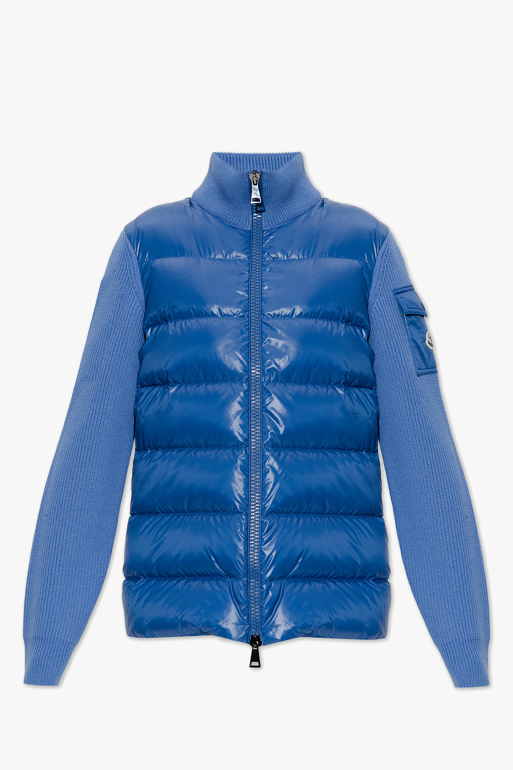 Moncler Pullover mit Reißverschlusskragen Blau