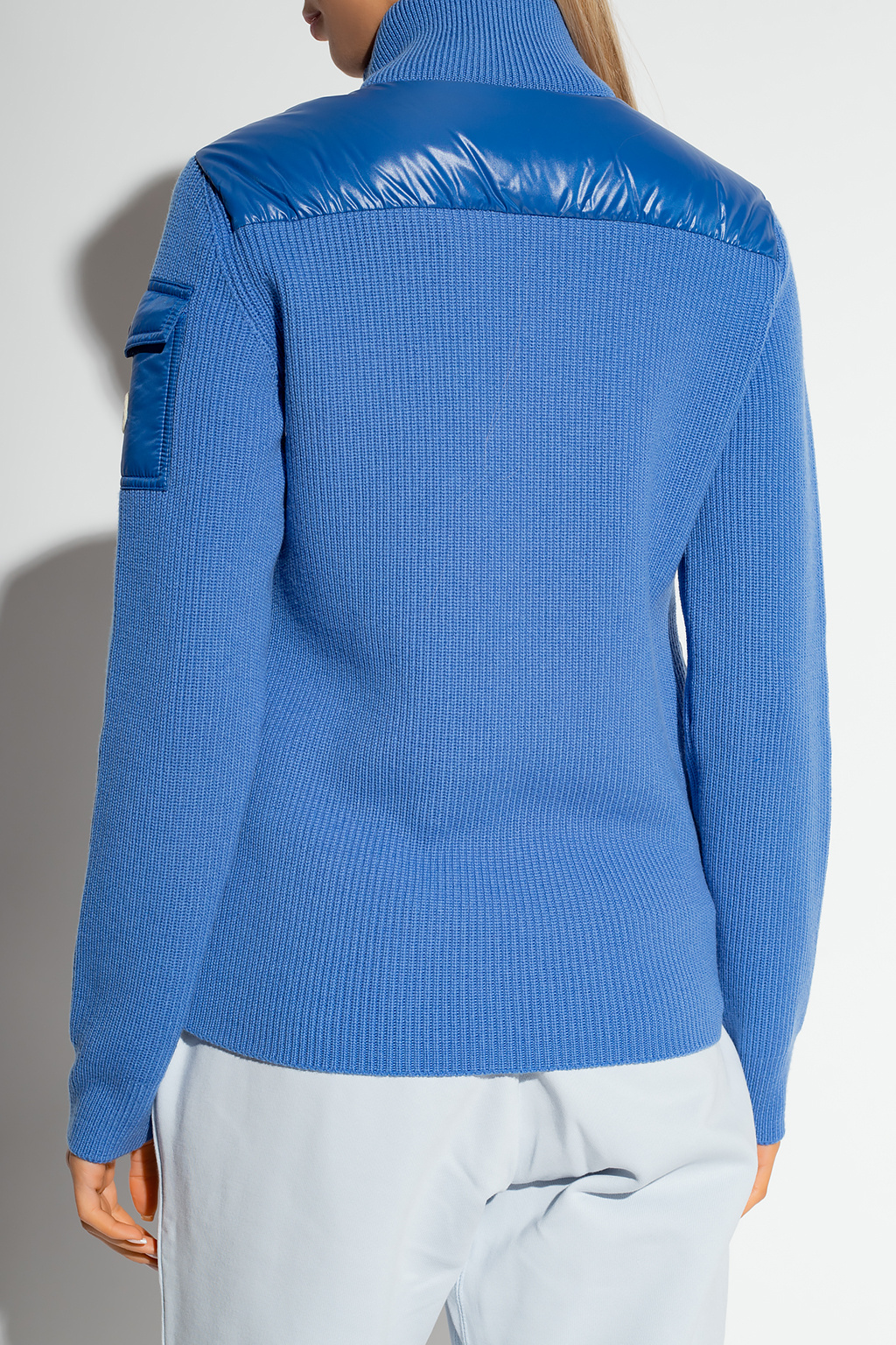 Moncler Pullover mit Reißverschlusskragen Blau
