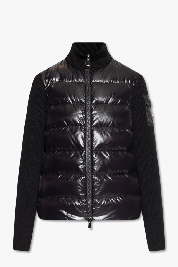Moncler Cardigan with quilted front panel