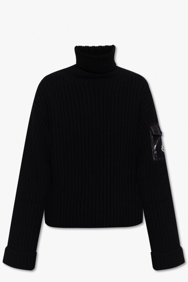 Moncler ‘Collo’ wool turtleneck balenciaga-embroidered sweater