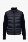 Giorgio Armani layered poncho jacket Black