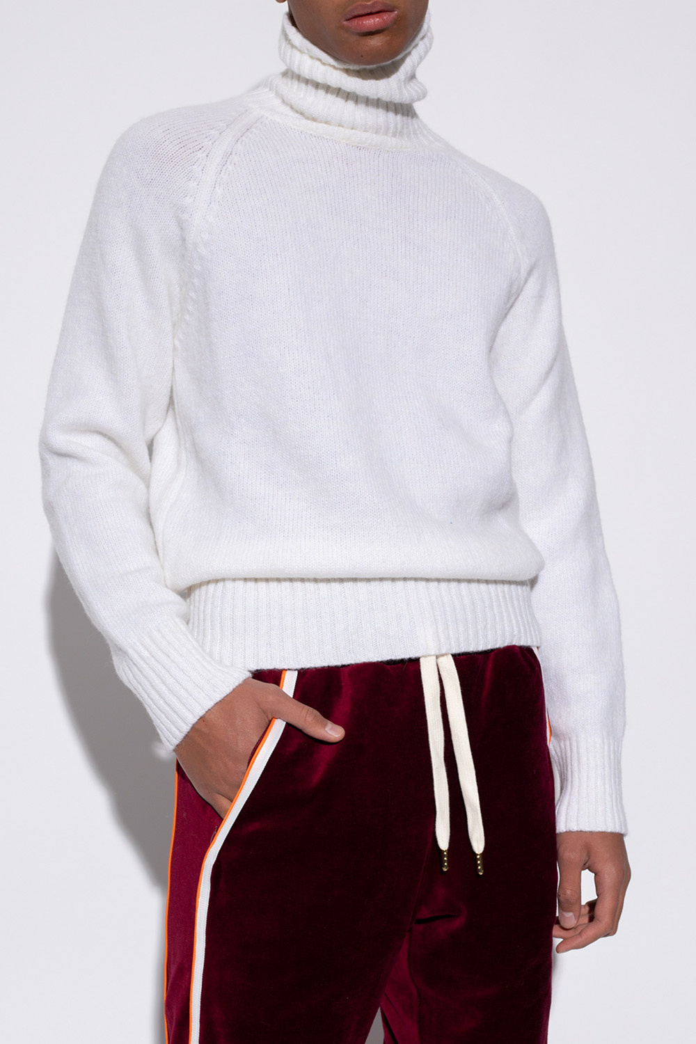 Ami Alexandre Mattiussi Ribbed turtleneck sweater