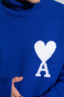 Ami Alexandre Mattiussi BLUE Wool turtleneck sweater