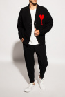 Ami Alexandre Mattiussi BLACK Cardigan with logo