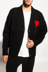 Ami Alexandre Mattiussi BLACK Cardigan with logo