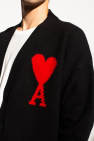 Ami Alexandre Mattiussi BLACK Cardigan with logo