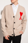 Ami Alexandre Mattiussi Wool cardigan with logo