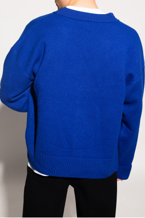 Y's asymmetric hem shirt dress Wool sweater