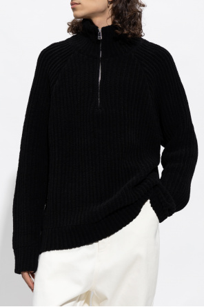 Etudes Sweater with stand collar