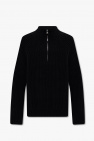 Etudes BLACK Sweater with stand collar