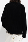 Etudes BLACK Sweater with stand collar