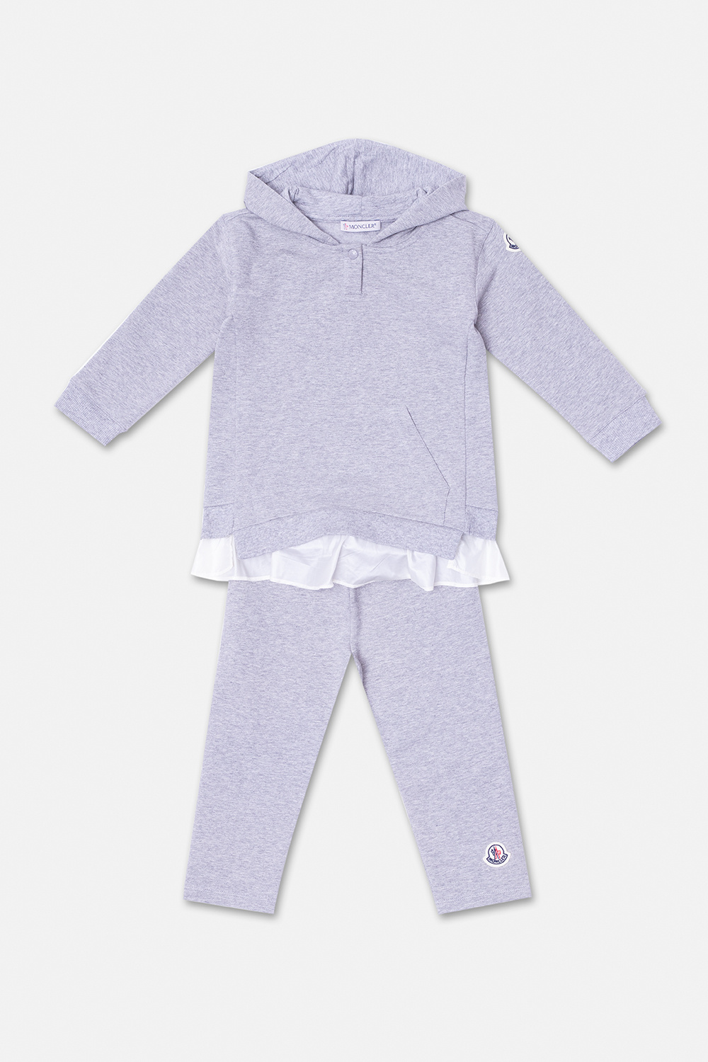 Moncler Enfant hoodie logo-patch & leggings set