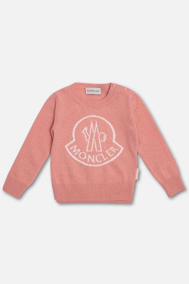 Moncler Enfant zip-up sweater with logo