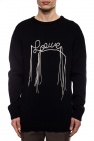 Loewe BLACK Woven sweater with logo