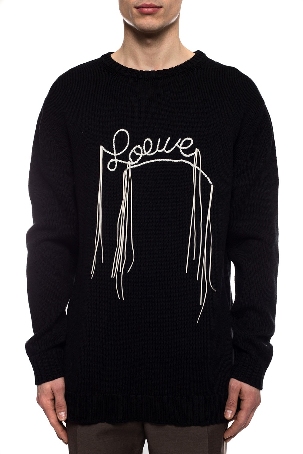 Loewe Woven sweater with logo