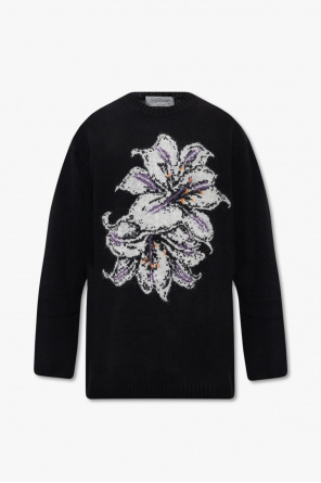 Sweater with floral motif od Yohji Yamamoto
