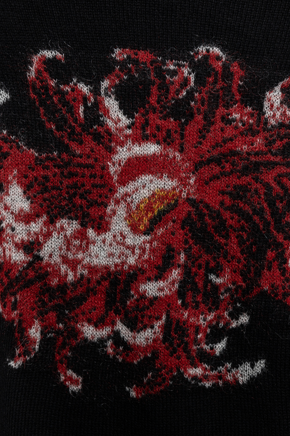 Yohji Yamamoto Sweater with floral motif