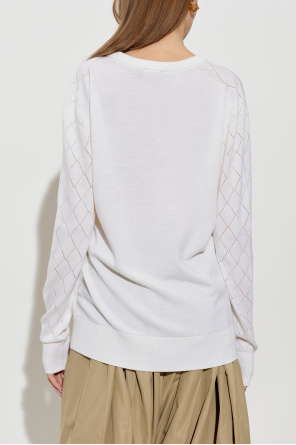 Balmain Wool sweater with V-neck