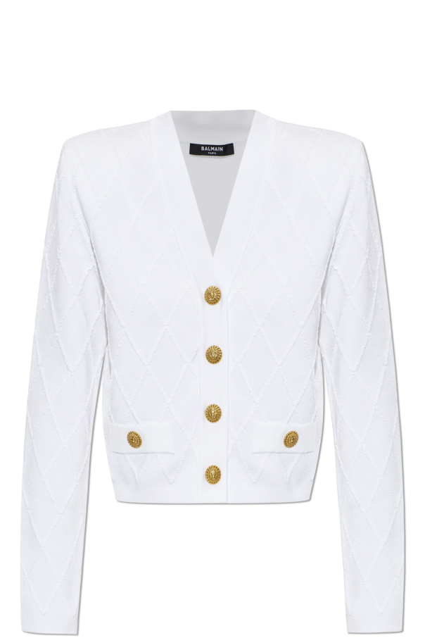 Cardigan with decorative pockets od Balmain