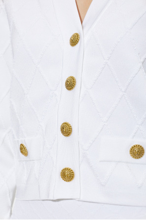 Balmain Cardigã com bolsos decorativos