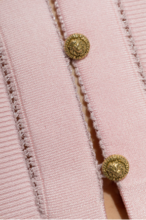 Balmain Kardigan z lureksową nicią
