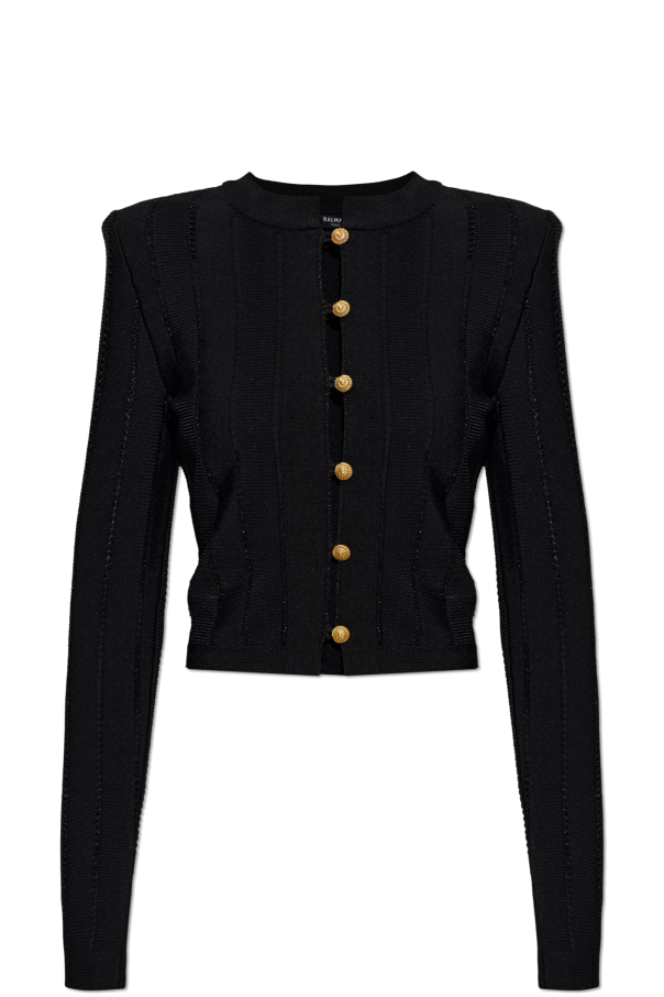 Cardigan with shoulder pads od Balmain