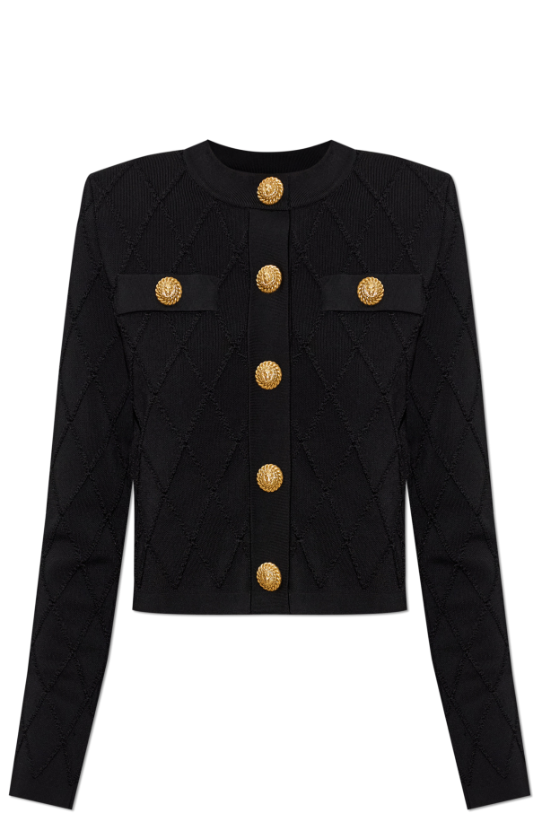 Cardigan with decorative buttons od Balmain