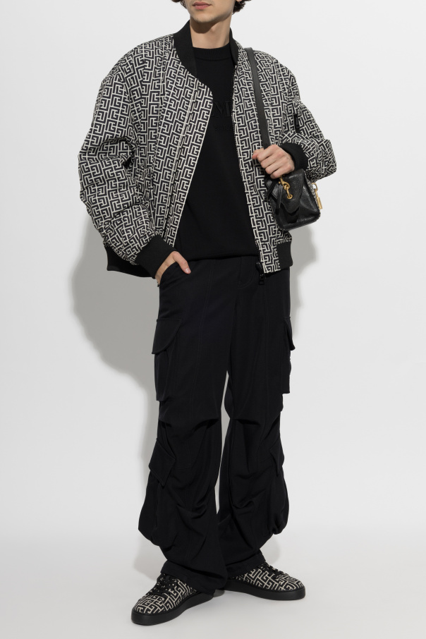 Balmain Sweter z wyszytym logo