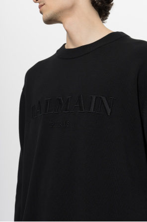 Balmain Sweter z wyszytym logo